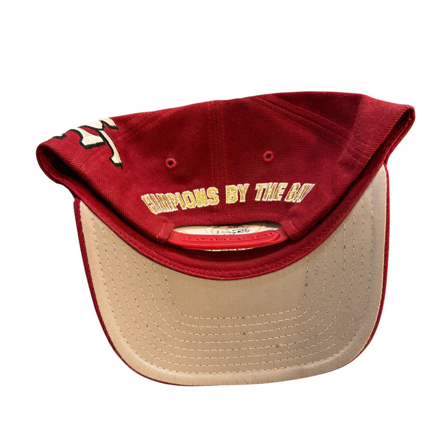 Vintage 90's San Francisco 49ers Old English Blockhead Snapback Hat