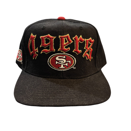 Vintage 90's San Francisco 49ers Drew Pearson Old English Snapback Hat