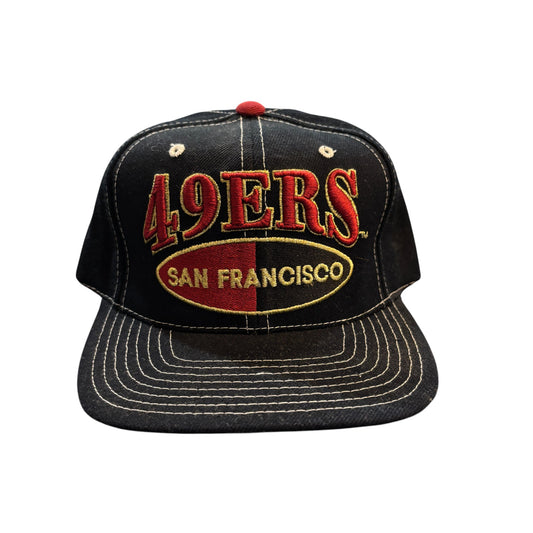 Vintage 90's San Francisco 49ers Drew Pearson Black Snapback Hat