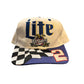 Vintage 90's NASCAR Miller Lite Racing Snapback Hat