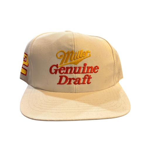 Vintage 90's Miller Genuine Draft Racing Beer Snapback Hat