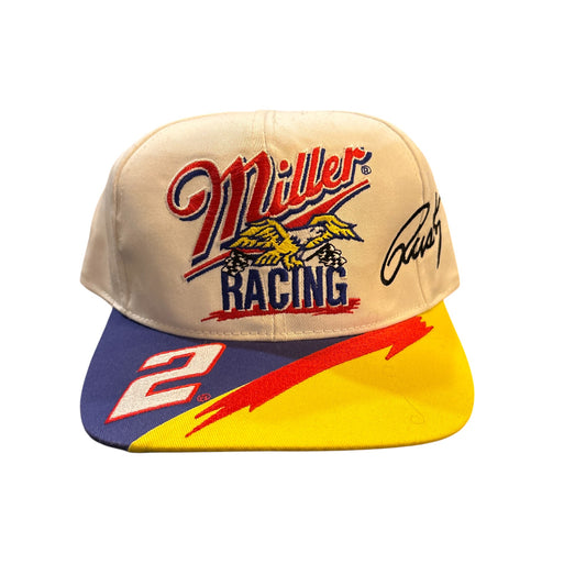 Vintage 90's NASCAR Rusty Wallace Miller Lite Racing Hat