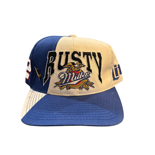 Vintage 90's NASCAR Rusty Wallace Miller Lite Racing Hat