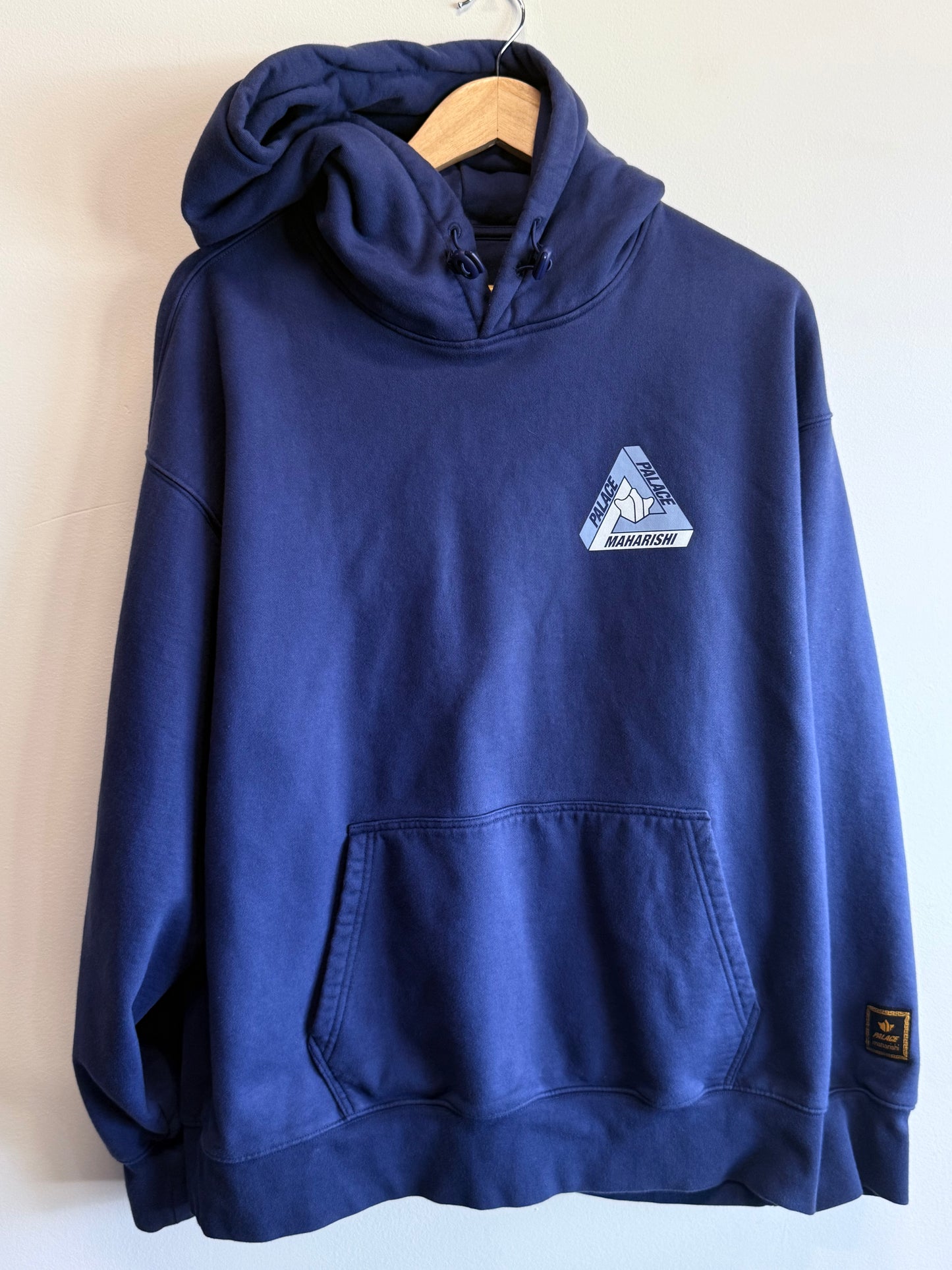 Palace Maharishi Tri Ferg Blue Hoodie Size XL