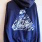 Palace Maharishi Tri Ferg Blue Hoodie Size XL