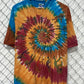 Vintage 90's Liquid Blue Kokopelli Tie Dye Southwestern Tee Size XL