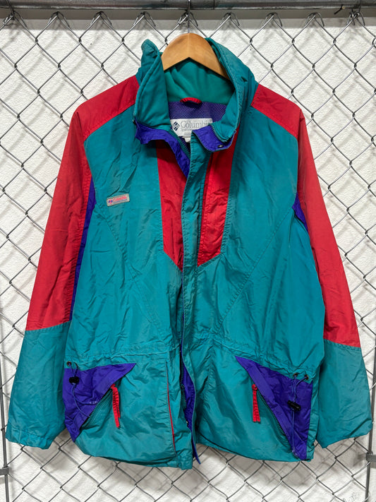 Vintage 90's Columbia Multi Color Double Whammy Ski Jacket Size Large