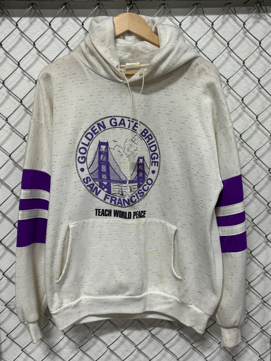 Vintage 80's Golden Gate Bridge San Francisco Hoodie Size M/L