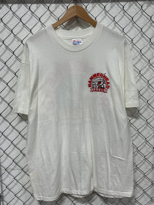 Vintage 90's Hammerhead Lager Poundin' Em Down Beer Graphic Tee Size XL