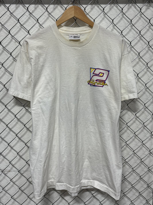 Vintage 90's Rusty Wallace Runnin Wide Open NASCAR Graphic Tee Size XL
