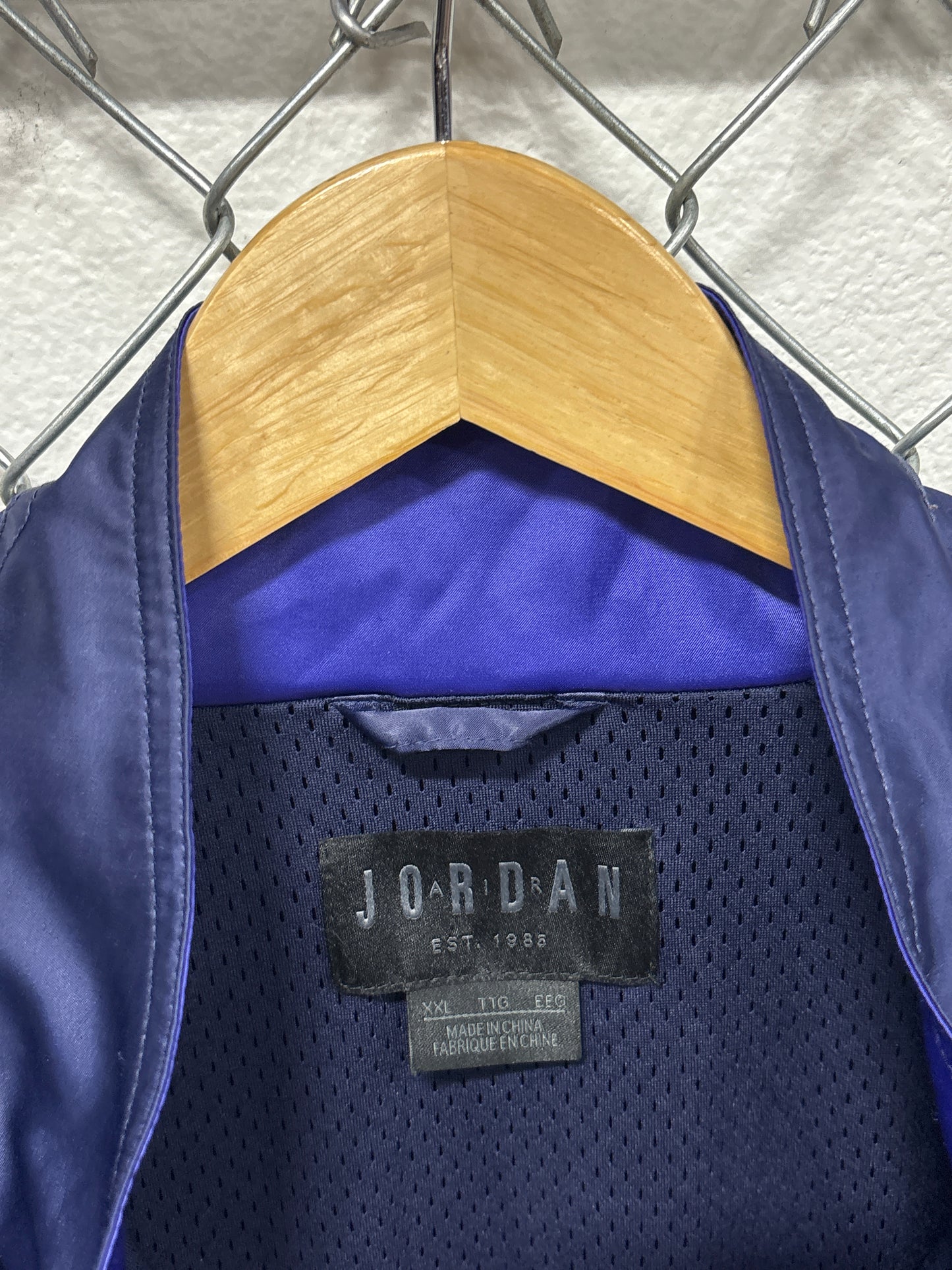 Nike Air Jordan 5 Satin Zip Up Jacket Size XXL