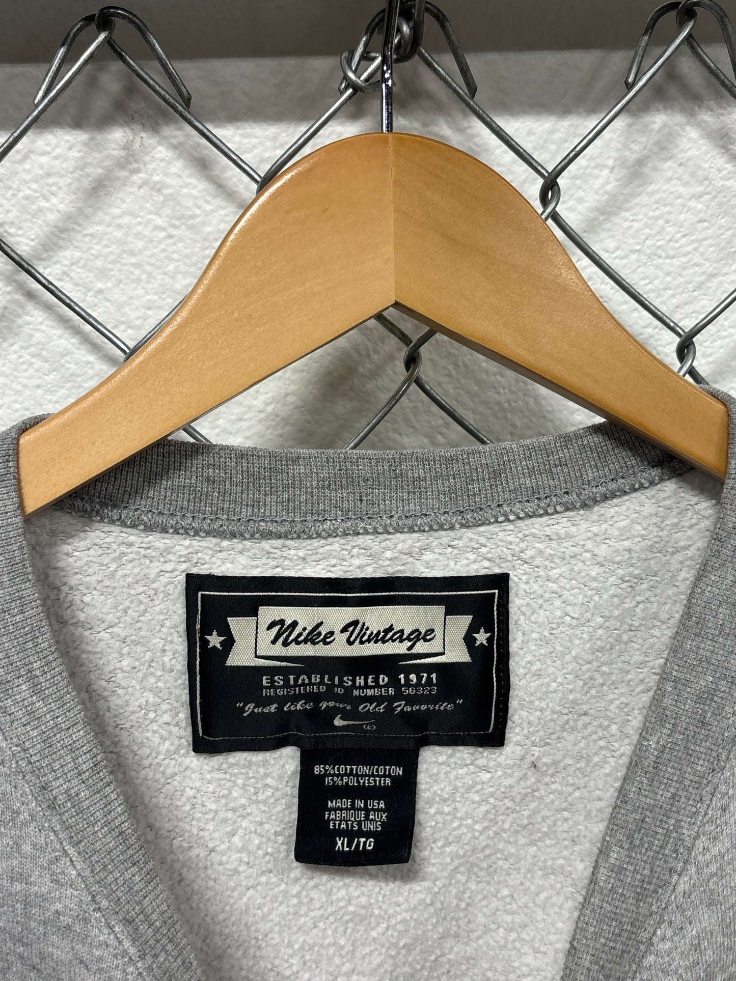 Vintage Nike Footwear Apparel Grey Crewneck Sweater Size XL