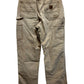 Carhartt Brown Flannel Lined Carpenter Pants Size 30x32