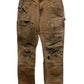 Vintage Carhartt Brown Double Knee Distressed Carpenter Pants Size 32x30