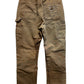 Vintage Carhartt Brown Double Knee Distressed Carpenter Pants Size 32x30