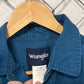 Wrangler Blue Pearl Snap Button Up Western Shirt Size XXL