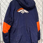 Y2K Denver Broncos Reebok NFL Logo Puffer Jacket Size Large