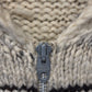 Vintage 60's Cowichan Hand Made Zip Up Cardigan Sweater Size Large