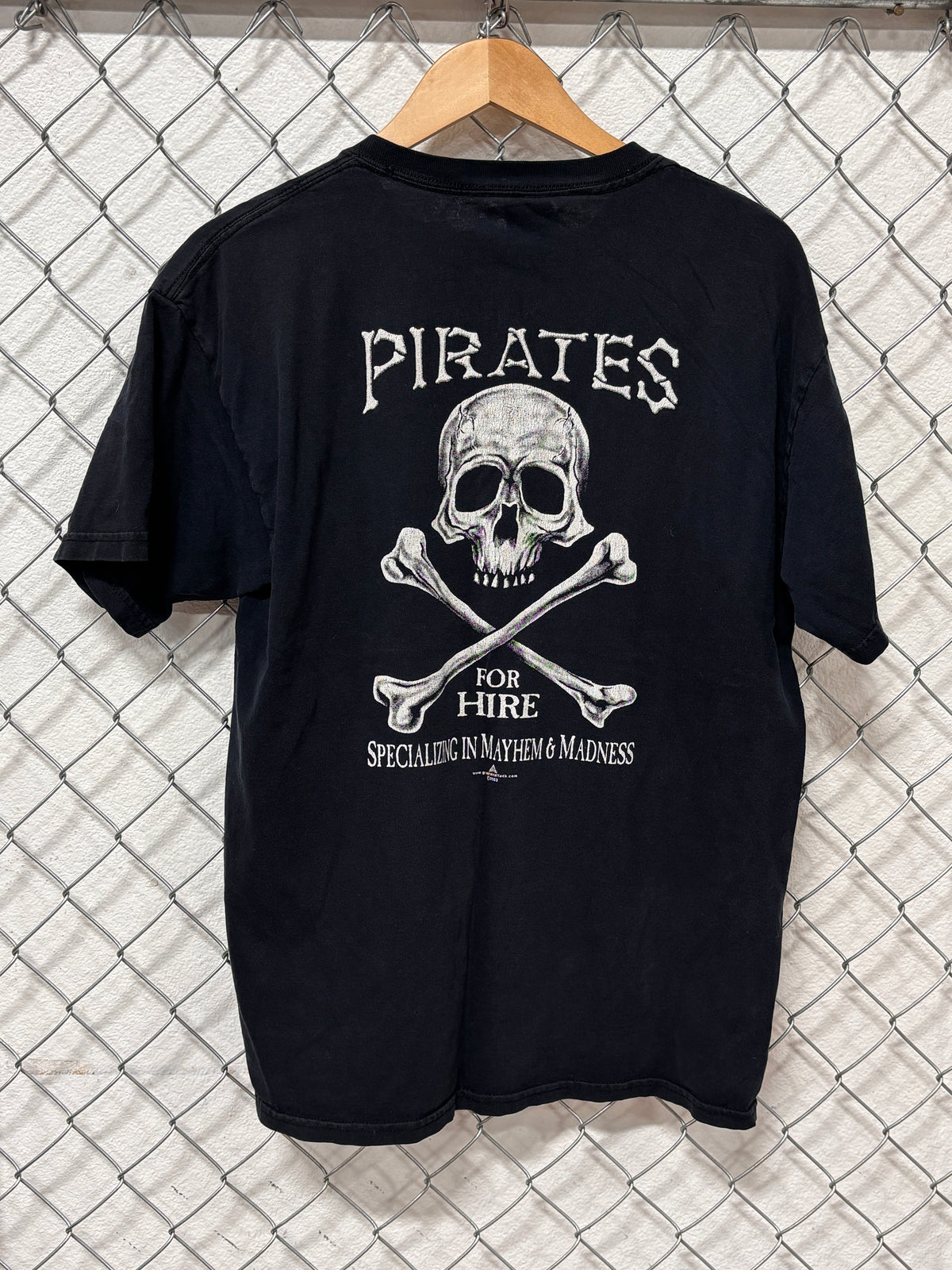 Pirates for Hire Graphic Tee Size Large