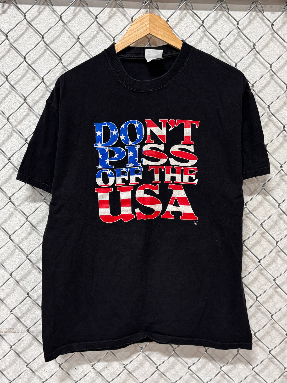 Y2K Don't Piss Off the USA Graphic Tee Size Large