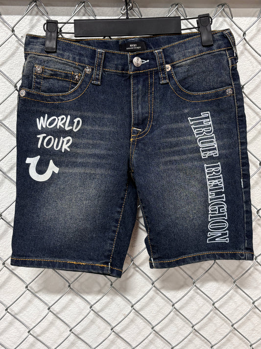 Y2K True Religion World Tour Denim Shorts Size 12