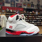 Jordan 5 'Fire Red Black Tongue' Size 9.5