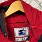 Starter Atlanta Falcons NFL Logo Red Puffer Jacket Size Large