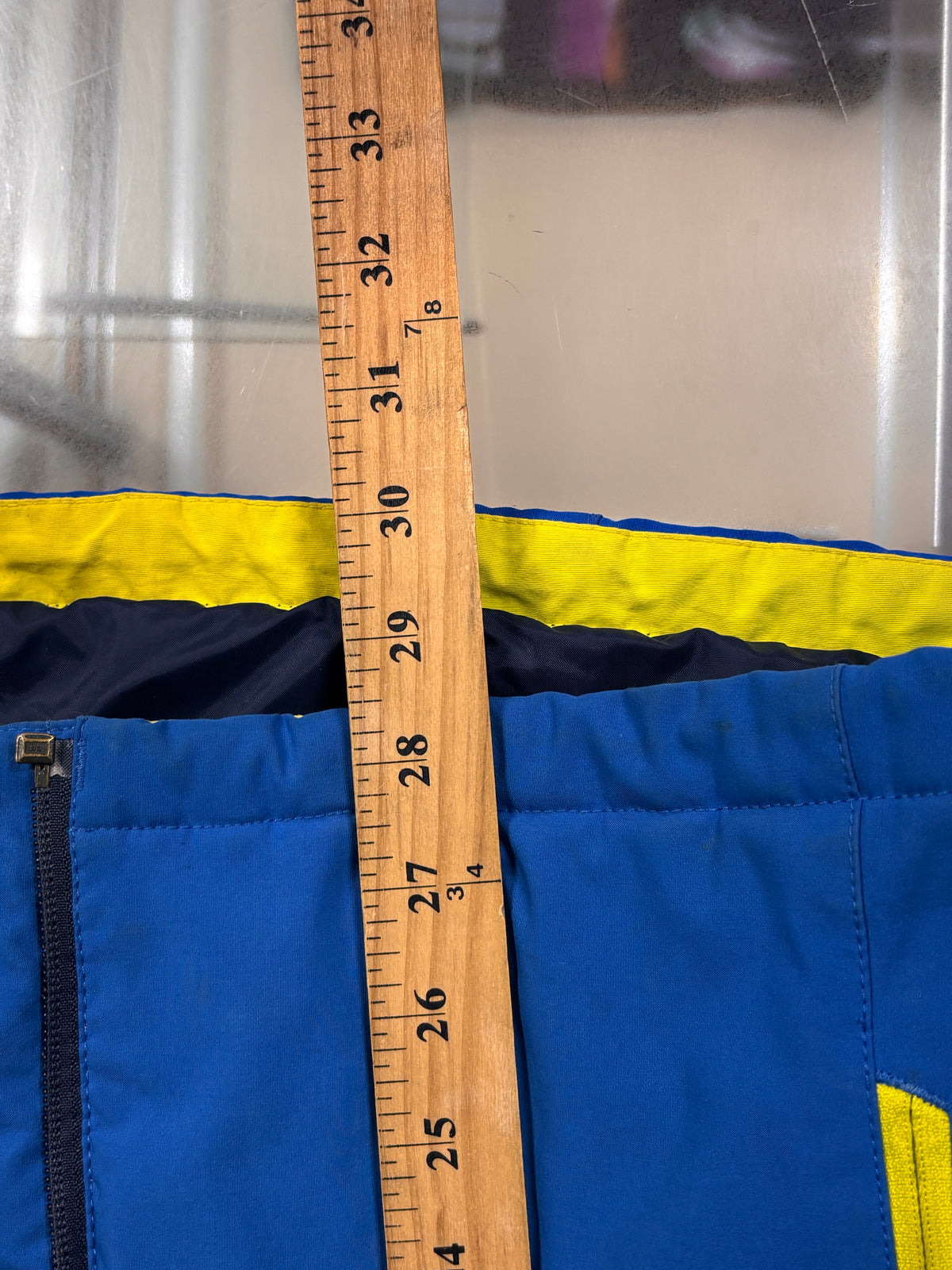 The North Face Blue Shell Zip Up Jacket Broken Zipper Size Large