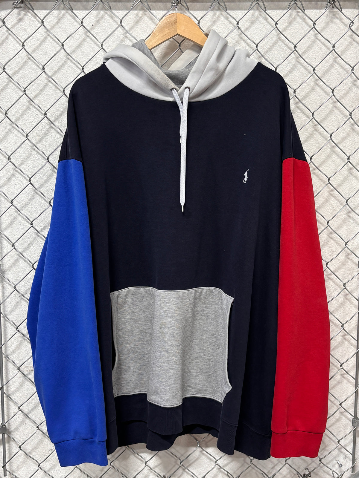 Polo Ralph Lauren Multi Color Navy Blue Hoodie Size 5XL