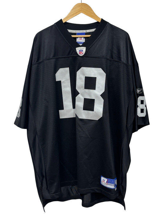Vintage Y2K Reebok Oakland Raiders Randy Moss #18 Jersey Size XXL