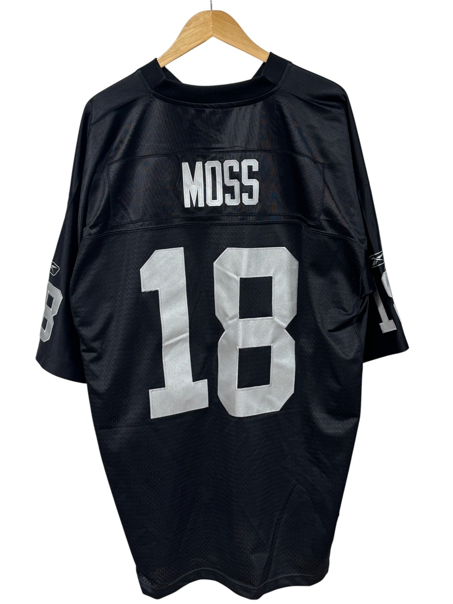 Vintage Y2K Reebok Oakland Raiders Randy Moss #18 Jersey Size XXL
