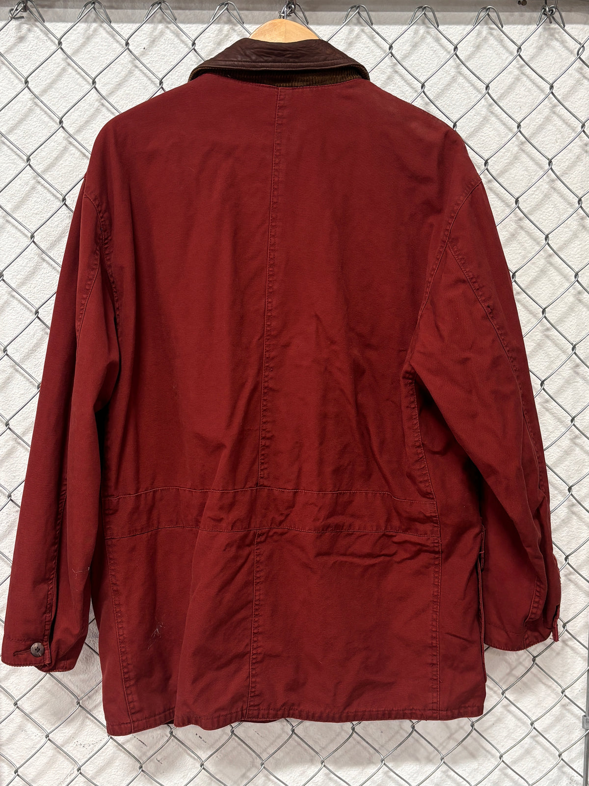 Vintage 90's Club Room Red Gardening Jacket Size Medium