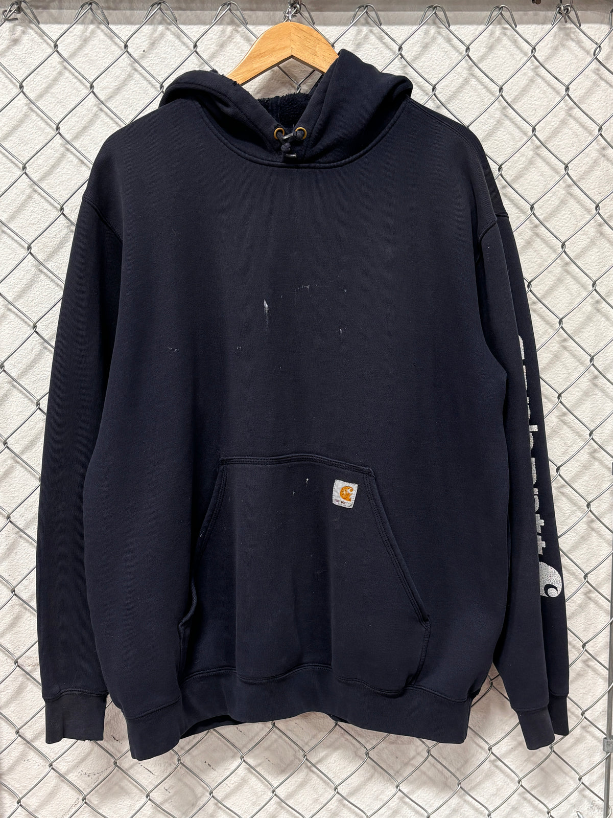 Carhartt Navy Blue Classic Hoodie Size XL
