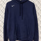 Nike Small Swoosh Navy Blue Hoodie Size Medium