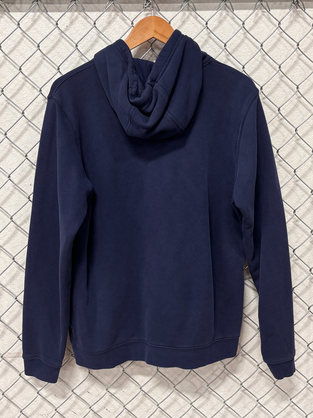Nike Small Swoosh Navy Blue Hoodie Size Medium