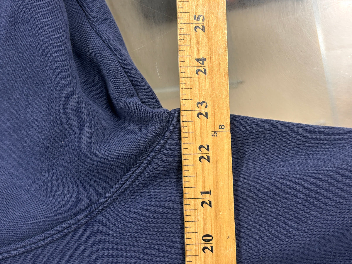 Nike Small Swoosh Navy Blue Hoodie Size Medium