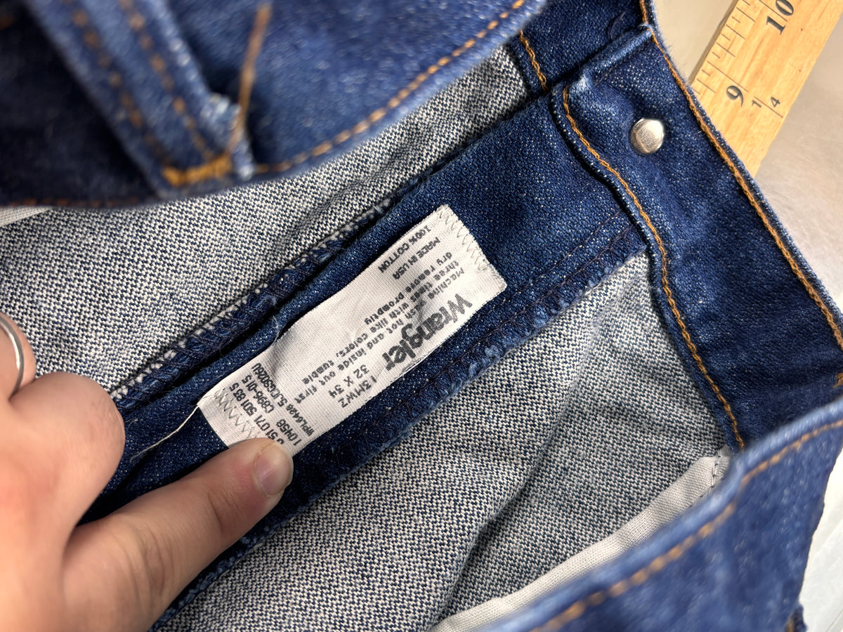 Vintage Wrangler Made in USA Dark Wash Denim Jeans Size 29x32