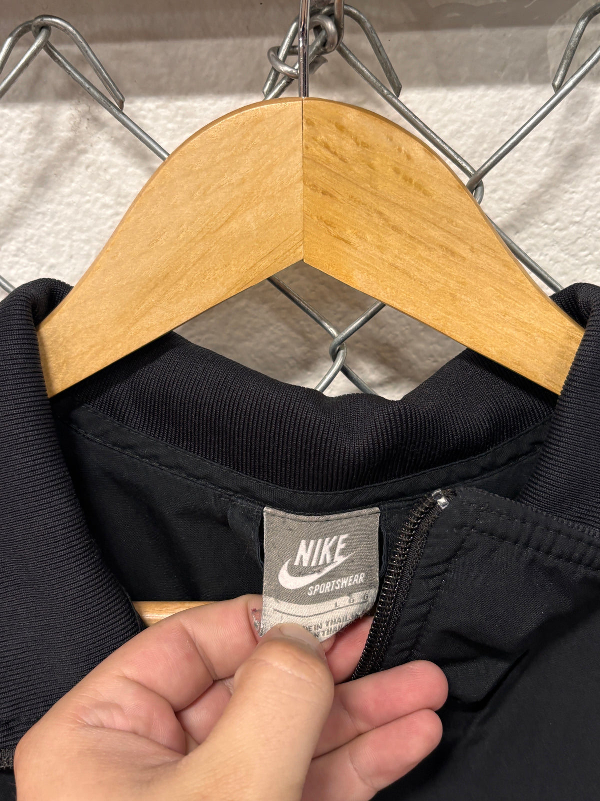 Y2K Nike Zip Up Windbreaker Jacket Size Large
