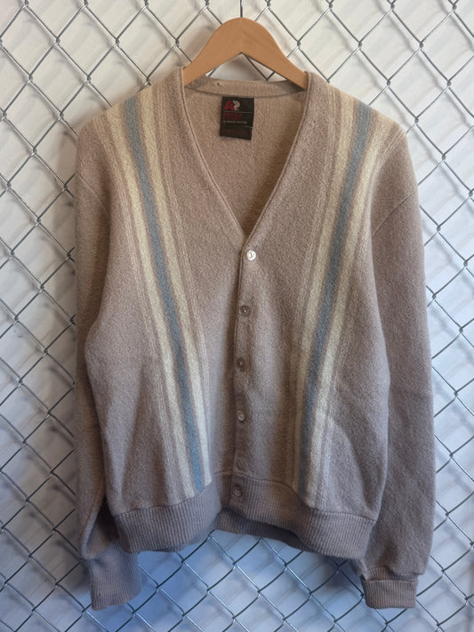 Vintage Arnold Palmer Robert Bruce Virgin Wool Cardigan Sweater Size Large