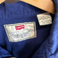 Levi's Blue Quarter Zip Long Sleeve Collared Shirt Size Large