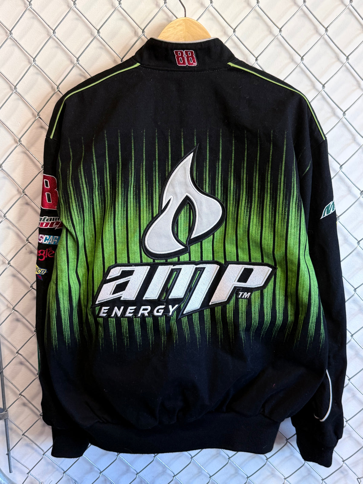 Vintage Jeff Hamilton Dale Earnhardt Jr. AMP NASCAR Jacket Size Medium