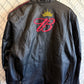 Vintage NASCAR Budweiser Earnhardt Jr. Black Leather Racing Jacket Size Large