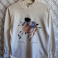 Vintage 90's Carol Griggs Riding Far Boy Art Painting Sweater Size Medium