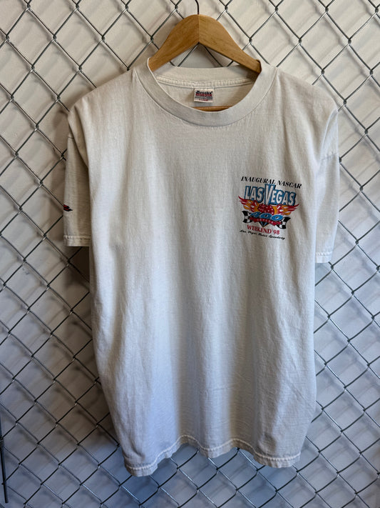 Vintage 1998 NASCAR Inaugural Las Vegas Speedway Graphic Tee Size XL