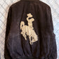 Carl Banks G-3 Wyoming Cowboys Brown Bomber Jacket Size Medium