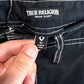 True Religion Jet Black Cargo Pants Size 34x31