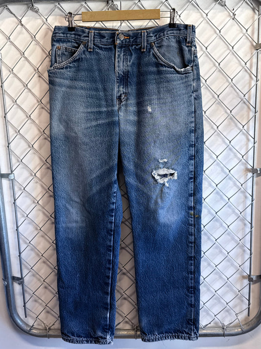 Dickies Flannel Lined Carpenter Jeans Size 34x31