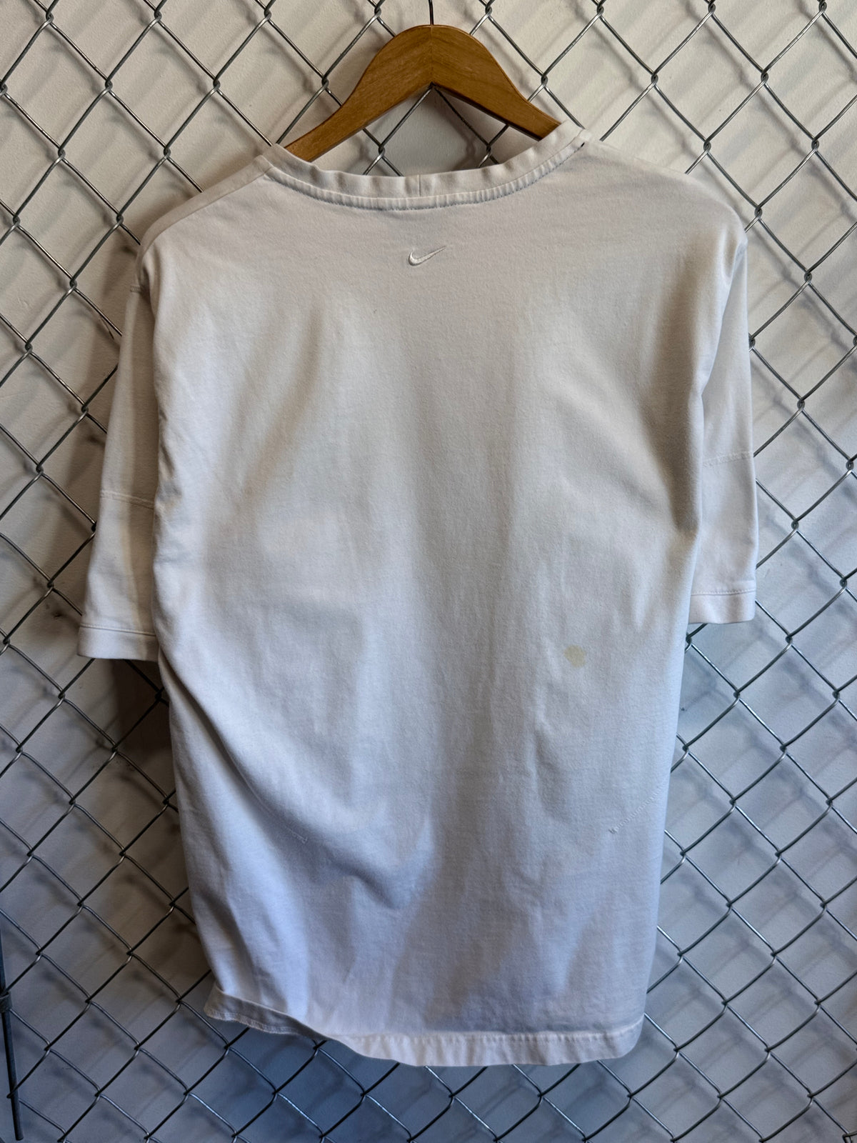 Y2K Nike White Spell Out Tee Size XL