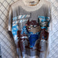 Vintage 1996 Taz Looney Tunes Cutting Edge Carpenter Cartoon Tee Size Large