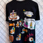 Vintage 1994 The Flintstones All Over Print AOP Cartoon Tee Size Large